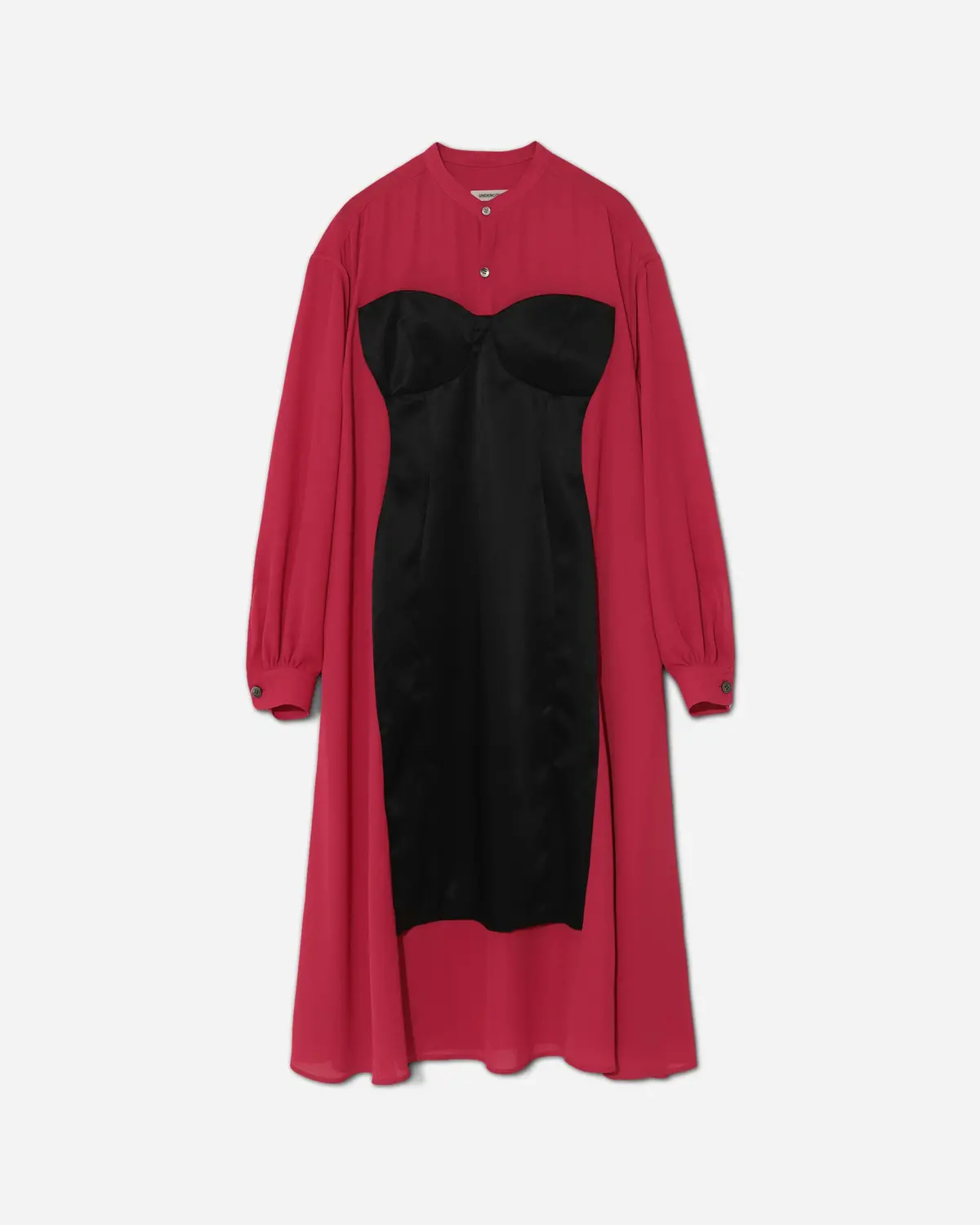 Women's Outline Maxi Dress Dark Pink 1