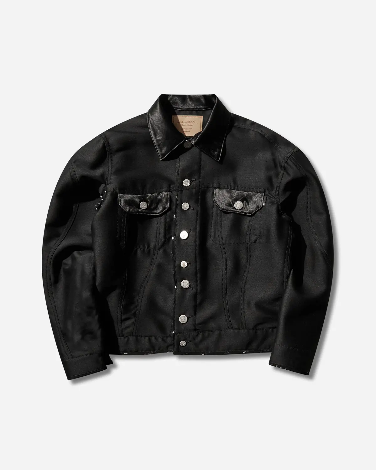 Women's Silk-Blend Wool Jacket Black 1