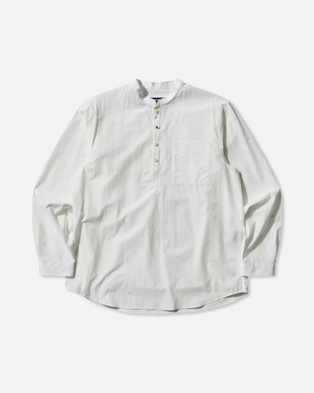 Men's Cotton Typewriter Pullover Shirt White 1