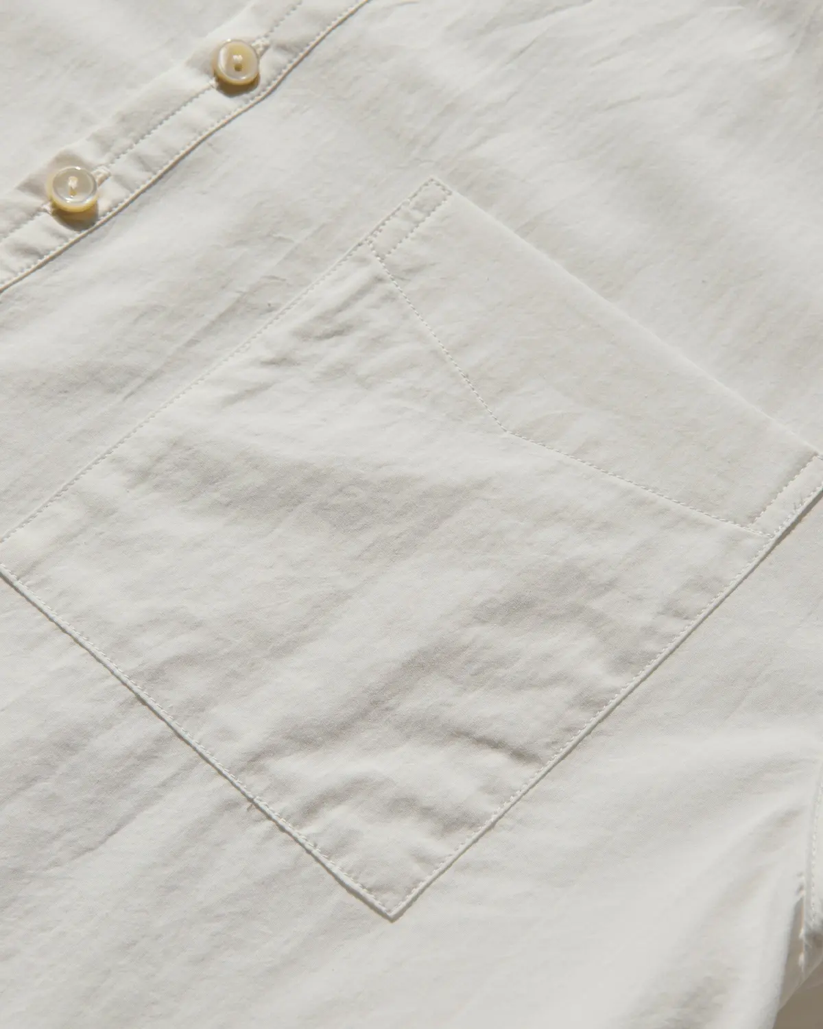 Men's Cotton Typewriter Pullover Shirt White 3
