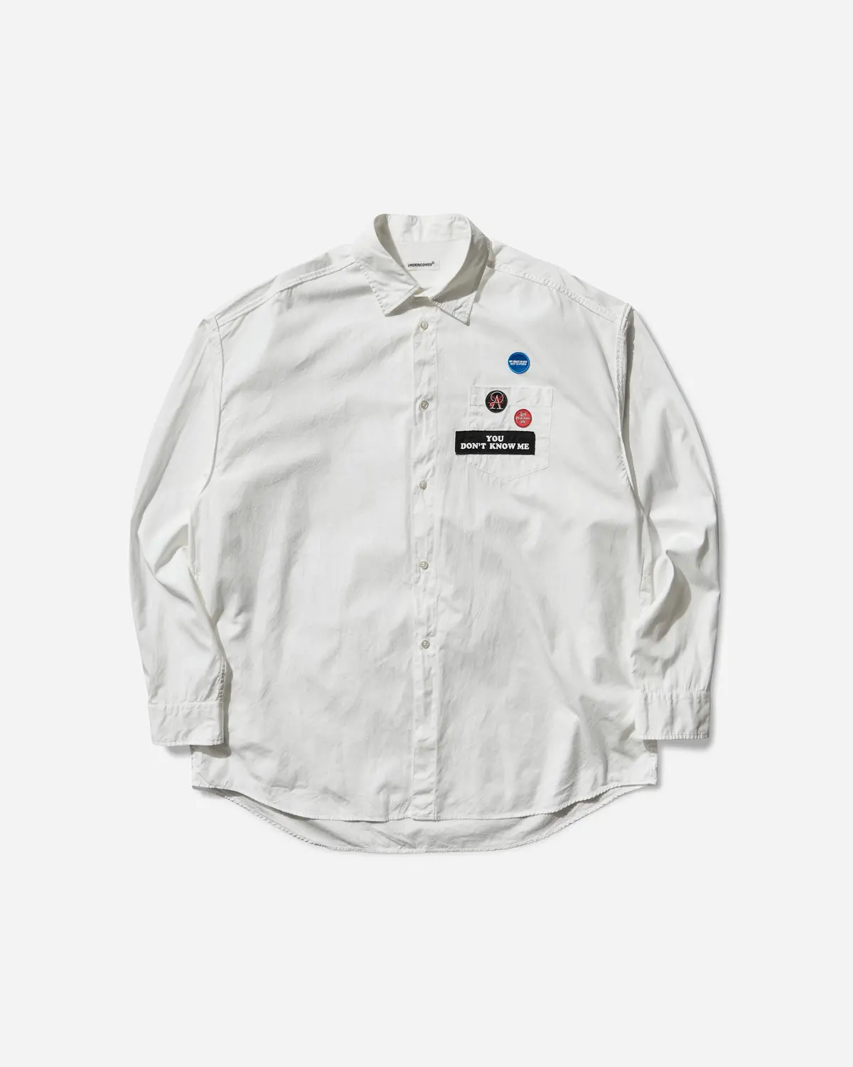 Men's Patches Longsleeve Shirt White 1