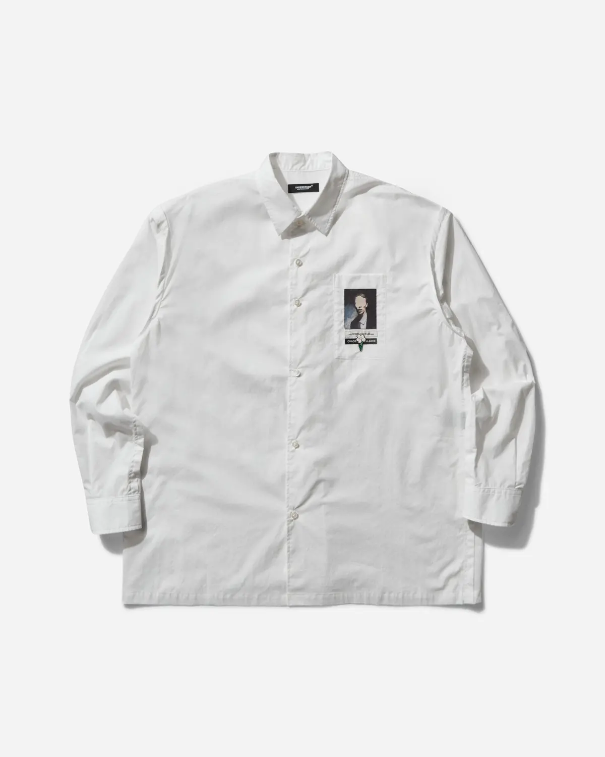 Men's Cotton Typewriter Shirt White 1