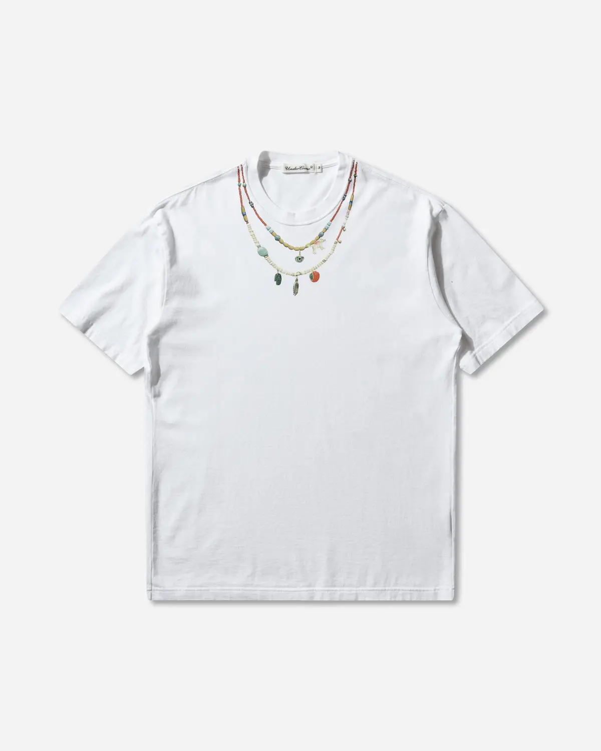 Women's Trompe L'œil Necklace T-Shirt White 1