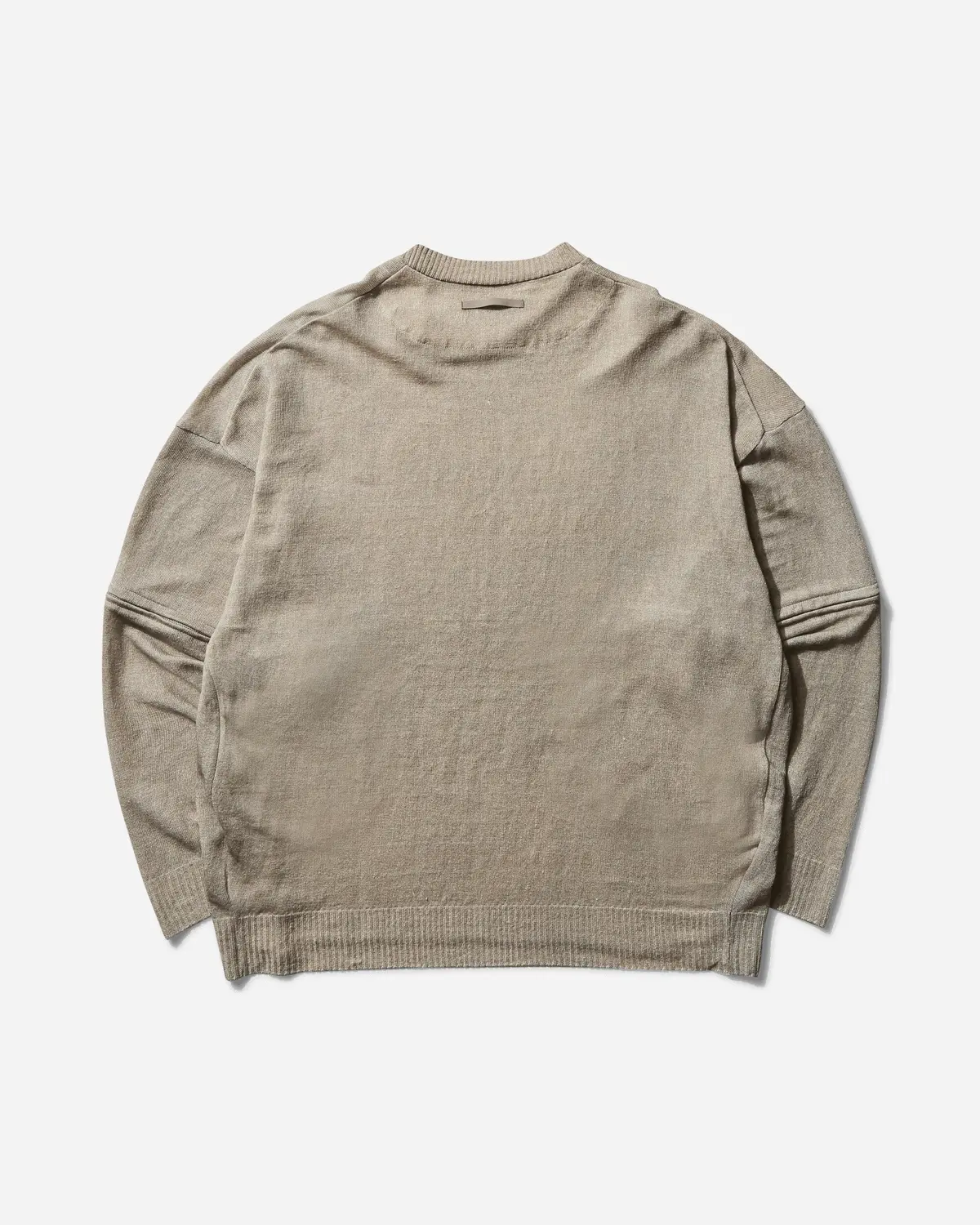 Men's Linen Total Pattern Sweater Natural 2