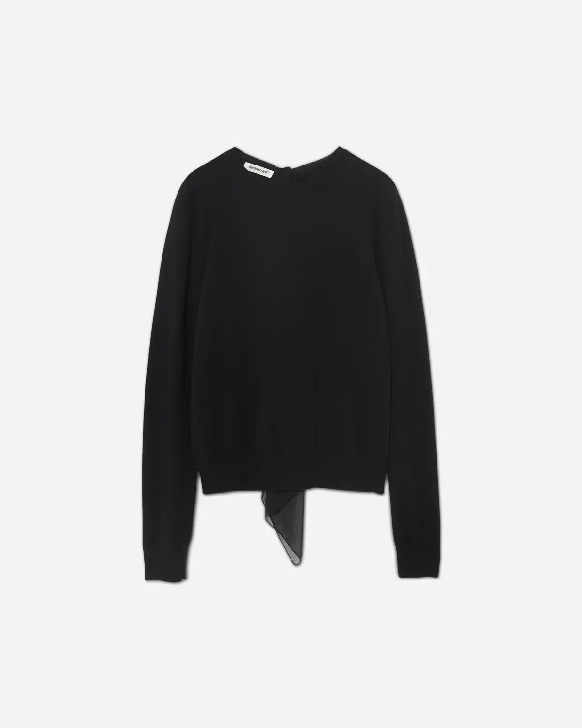 Women's Wool Cotton Sweater Black 1