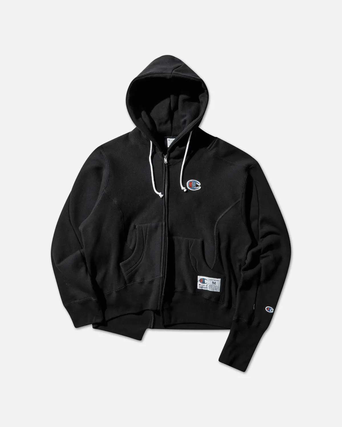 Women's Champion Fleece Zip Hoodie Black 1
