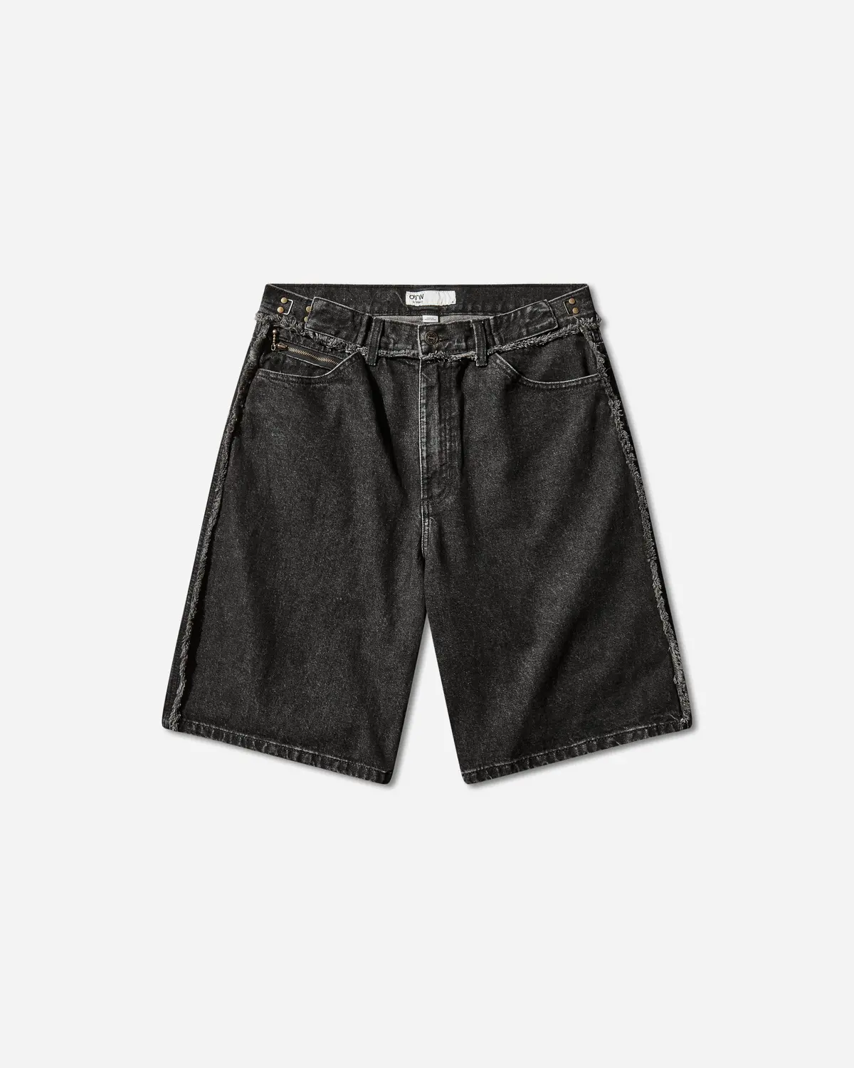 Men's Five Pocket Denim Shorts Black 1