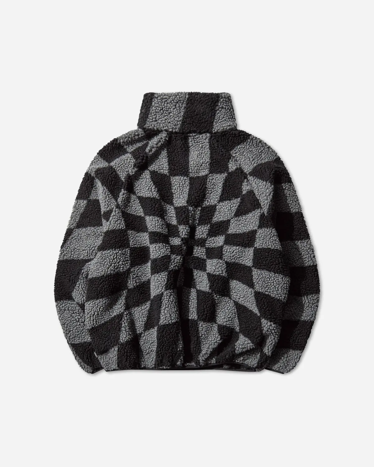 Act Of Disagreement Relief Check Fleece Jacket Smoked Pearl 2