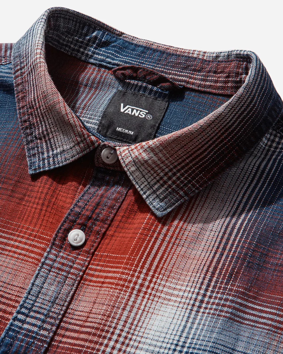 Men's Indigo Plaid Longsleeve Shirt Racing Red 3