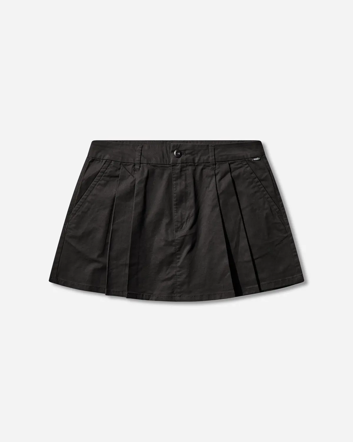 Women's Authentic Chino Mini Skirt Black 1