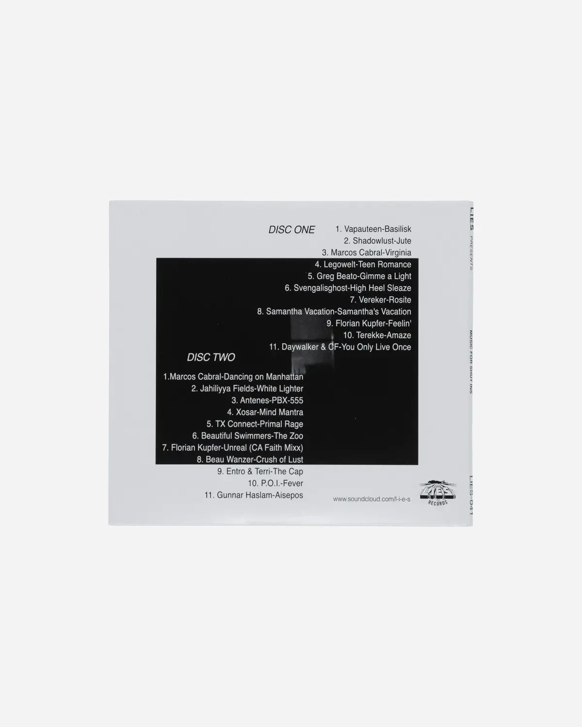 L.I.E.S. Presents: Music For Shut-Ins Cd 2