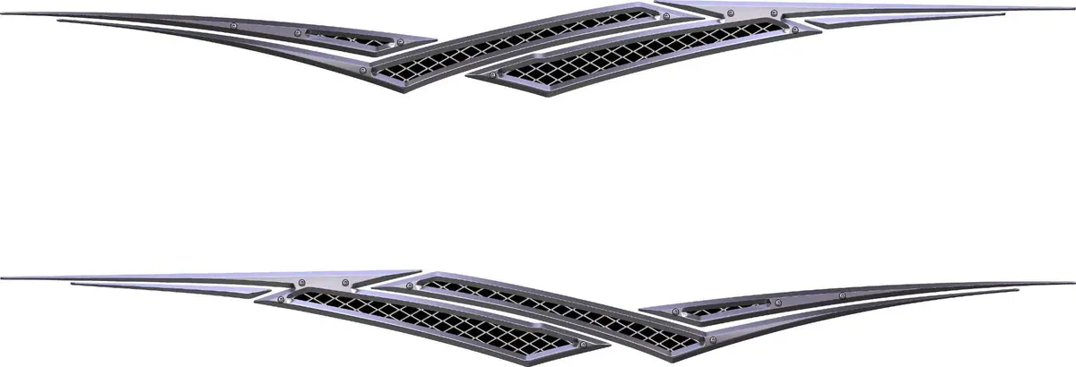 Viper Spear Stripes Vinyl Decal Set Of 2 For Cars & Trucks 3