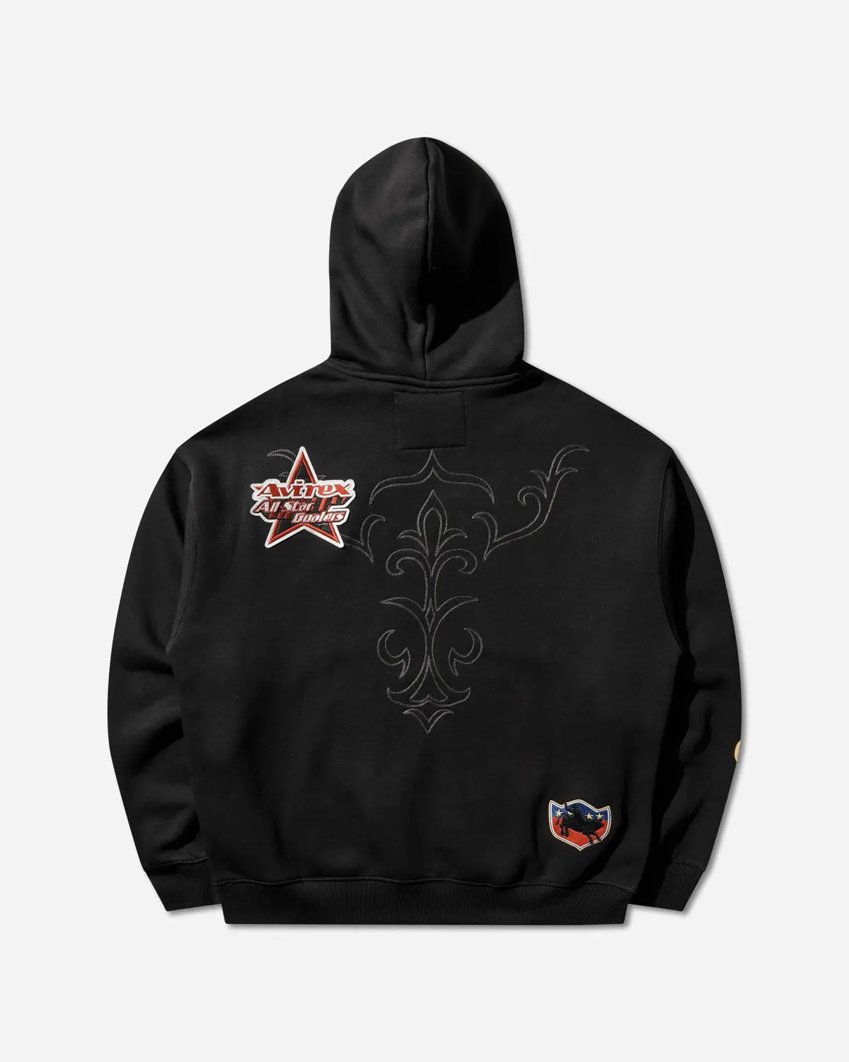 Men's Avirex Hoodie Black 2
