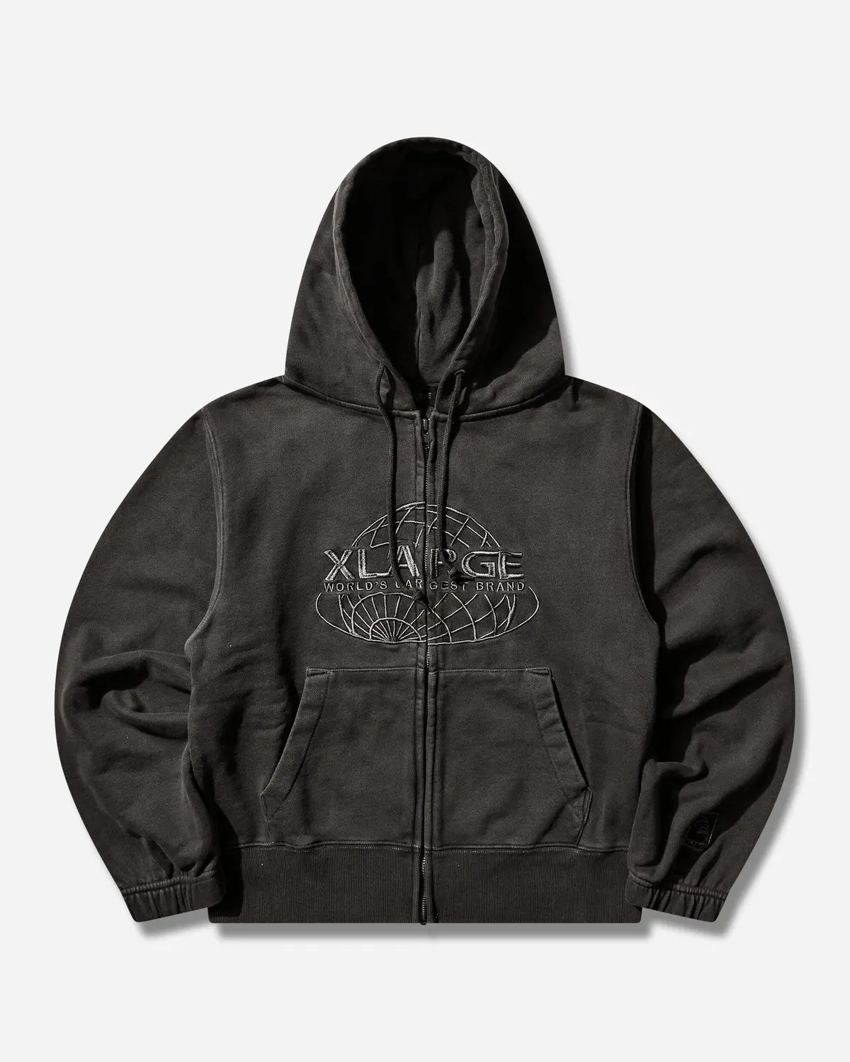 Men's World's Largest Brand Slim Zip Hoodie Black 1