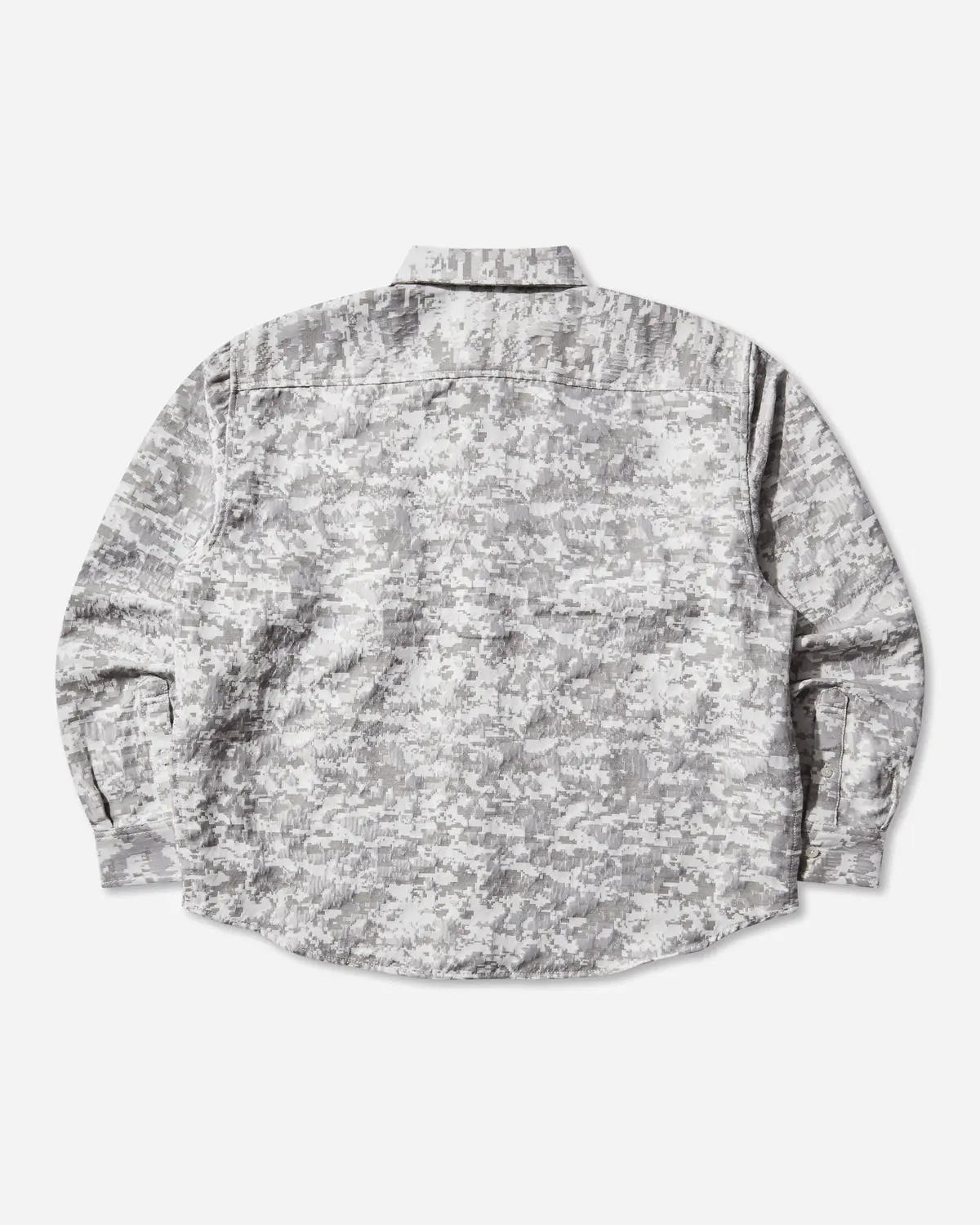 Men's Digital Camo Jacquard Longsleeve Shirt White 2