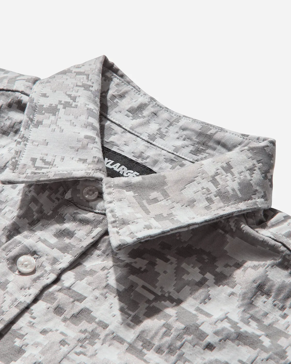 Men's Digital Camo Jacquard Longsleeve Shirt White 3