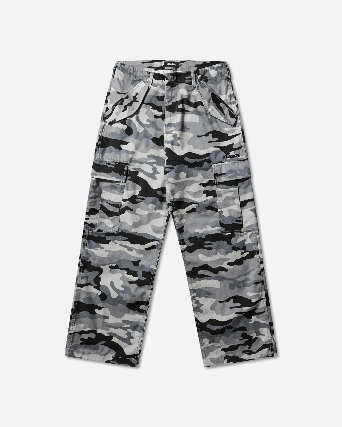 Men's Label Ripstop Cargo Pants Grey 1