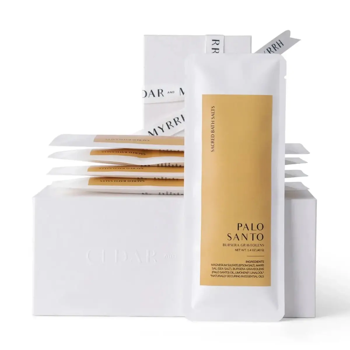 Palo Santo Bath Salt Gift Set – Epsom & Mediterranean Sea Salt Blend 1