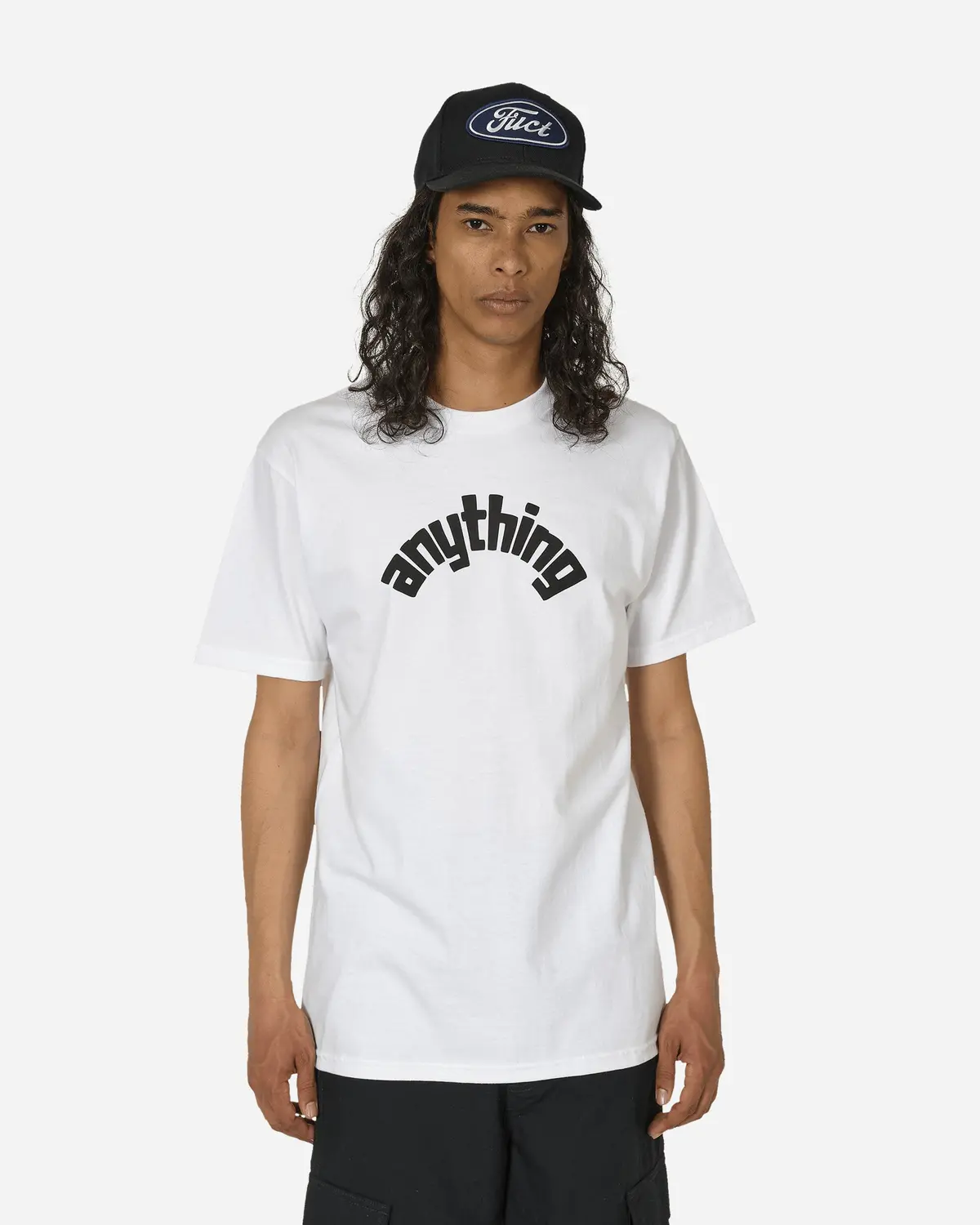 Curved Logo T-Shirt White / Black 1
