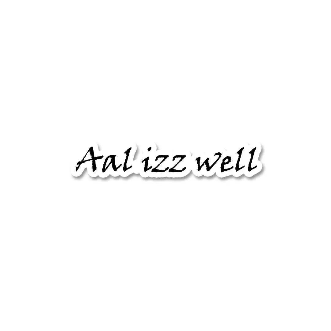 Aal Izz Well Sticker 1