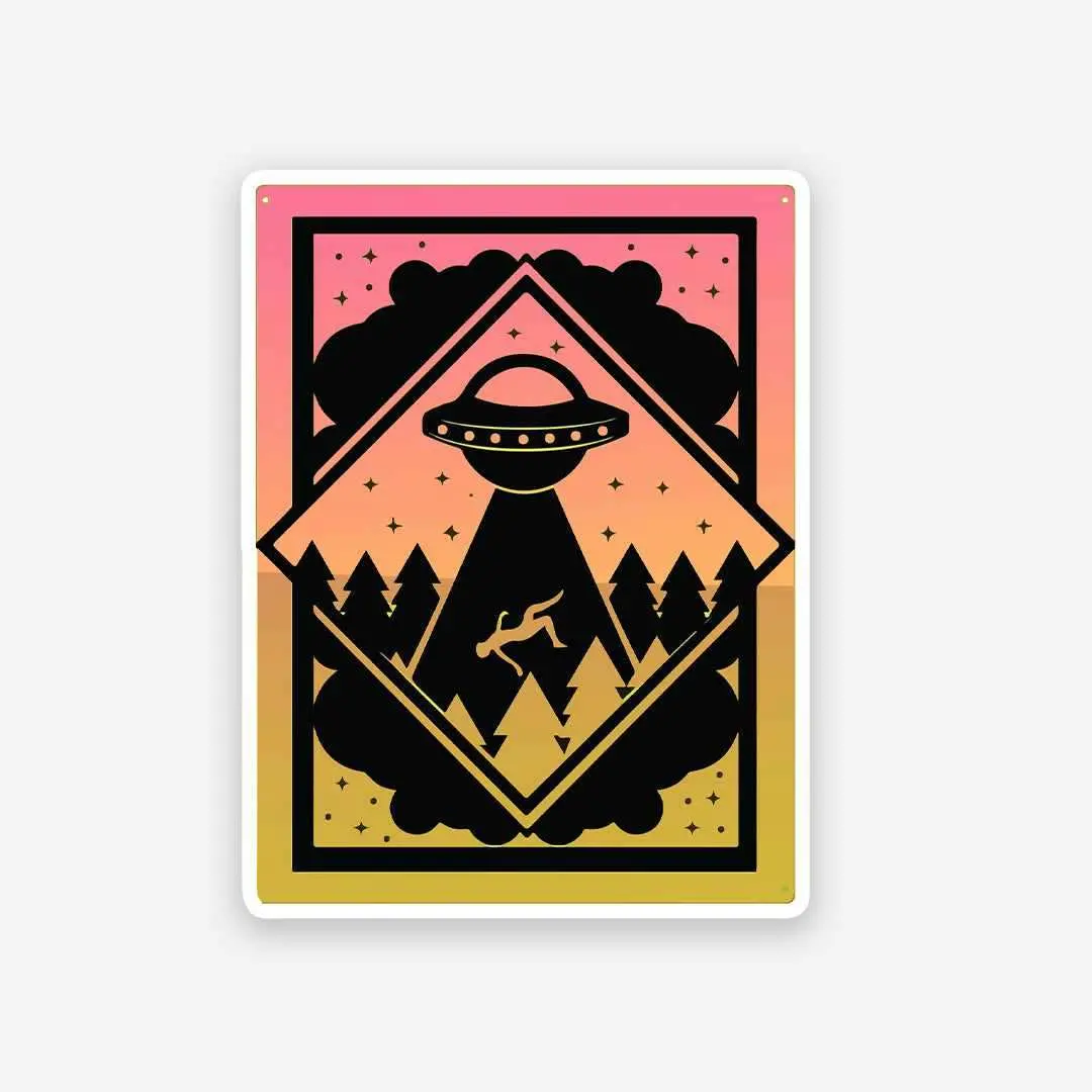 Abducted By Aliens Sticker 1
