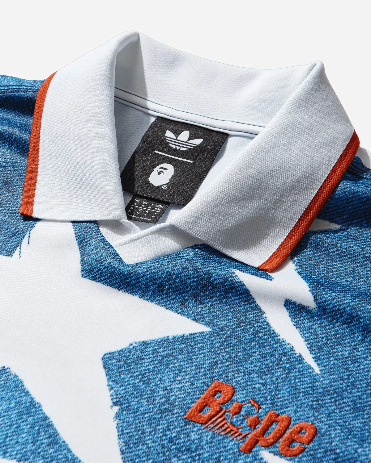 Bape Lsl Star Jersey Medium Blue Denim 3