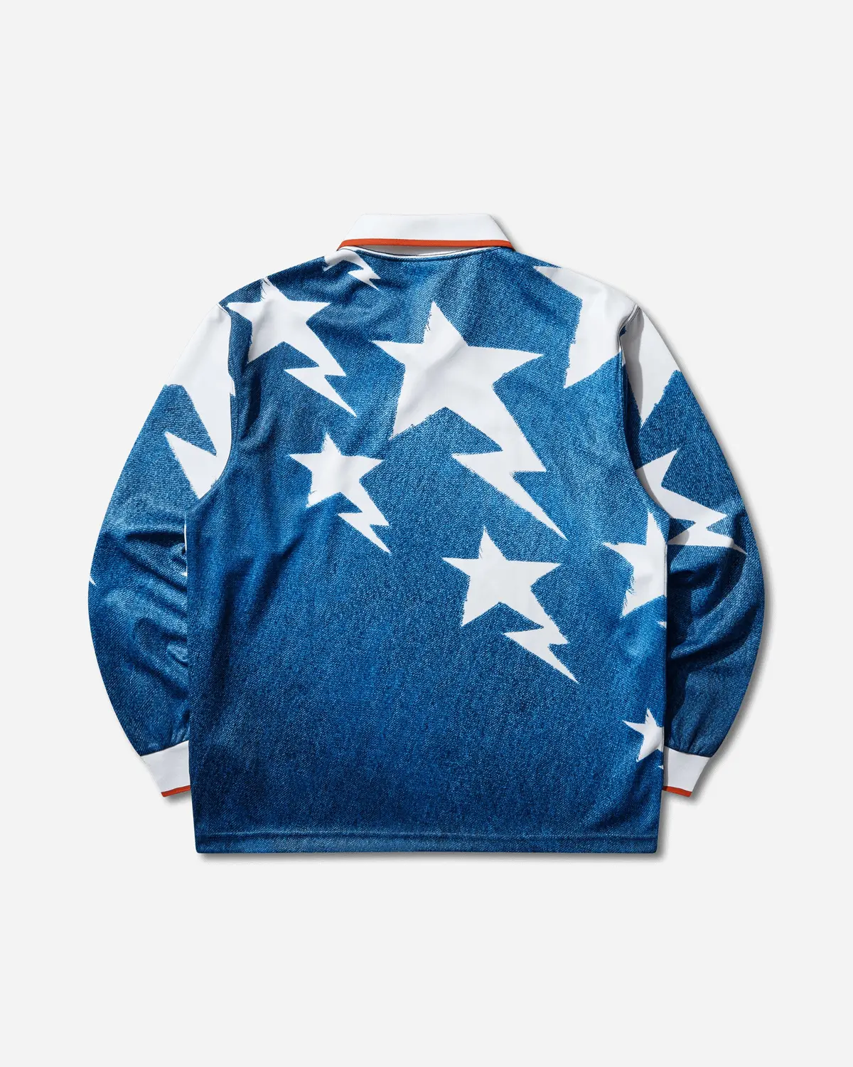 Bape Lsl Star Jersey Medium Blue Denim 2