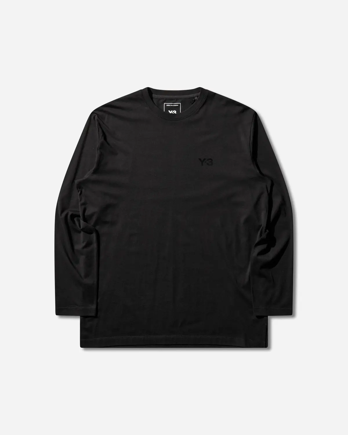 Y-3 Logo Longsleeve T-Shirt Black 1