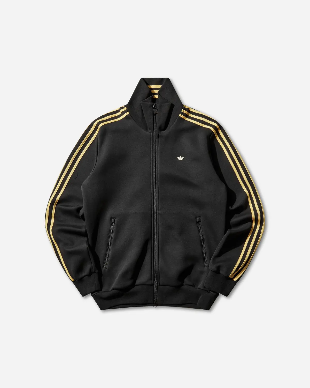 Men's Classic Tipped Stripes Track Top Black 1