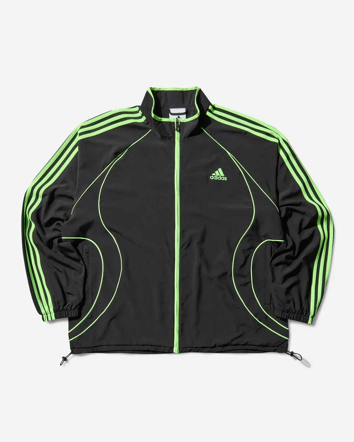 Men's Teamgeist Adicolor Track Top Black / Signal Green 1