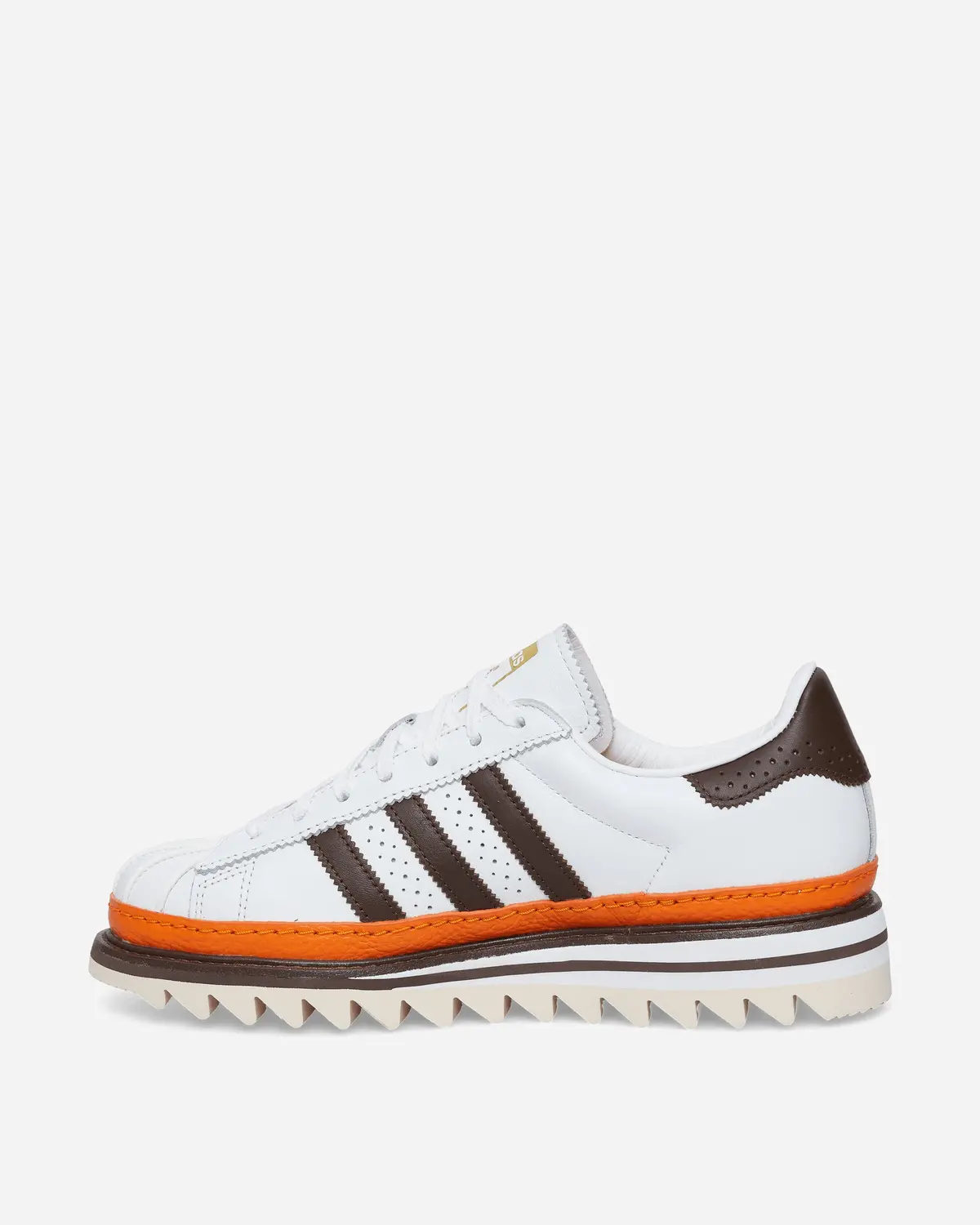 Clot By Edison Chen Ex Orange Superstar Sneakers White / Coffee / Orange 3