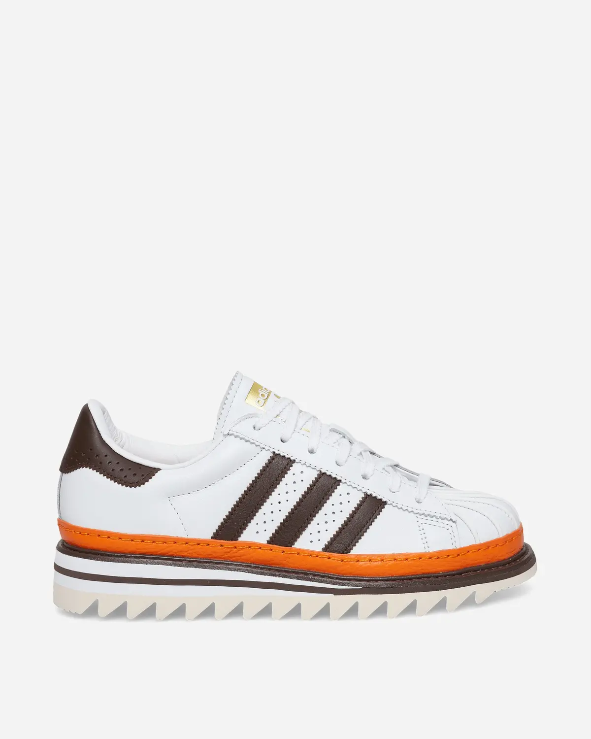 Clot By Edison Chen Ex Orange Superstar Sneakers White / Coffee / Orange 1