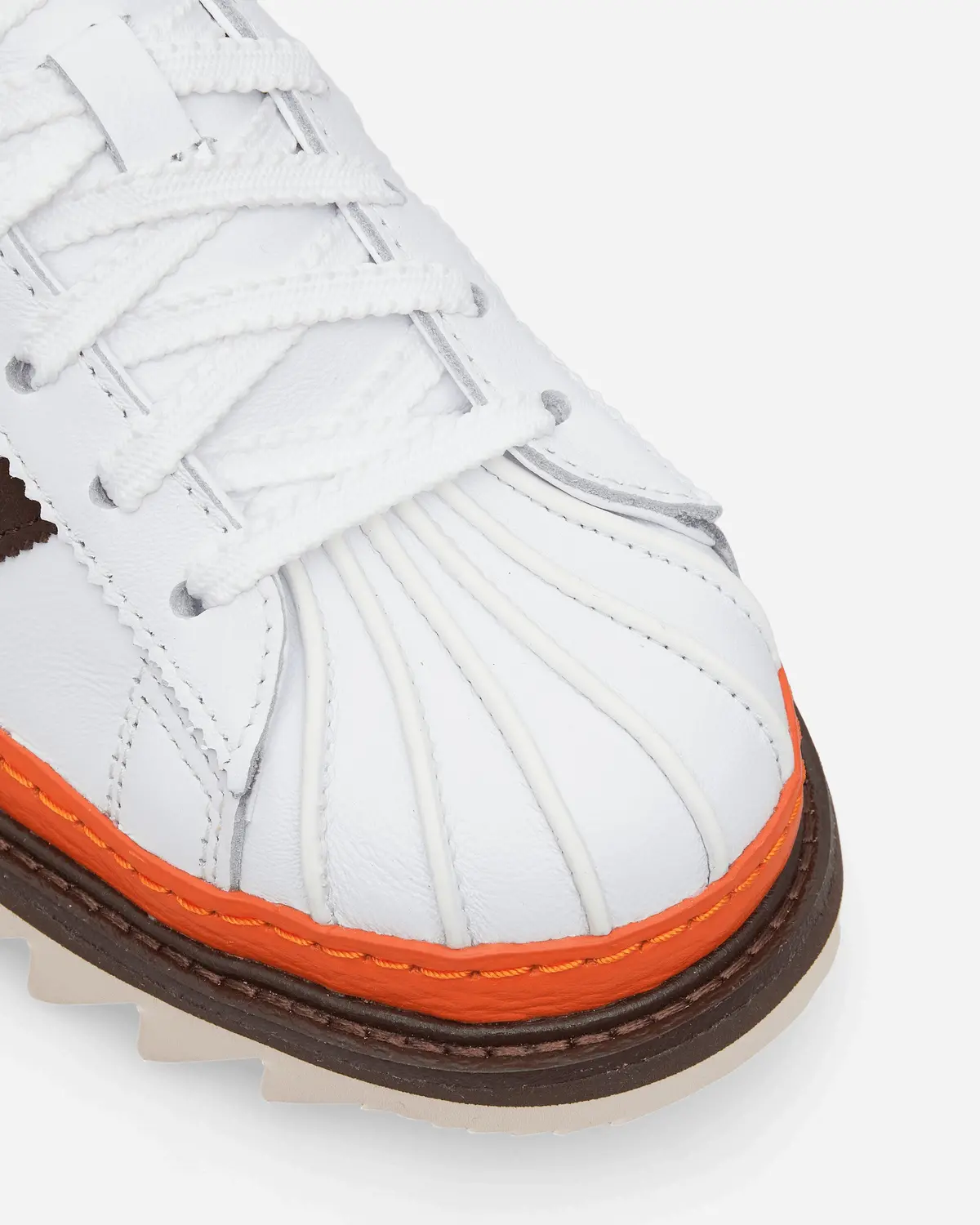 Clot By Edison Chen Ex Orange Superstar Sneakers White / Coffee / Orange 6