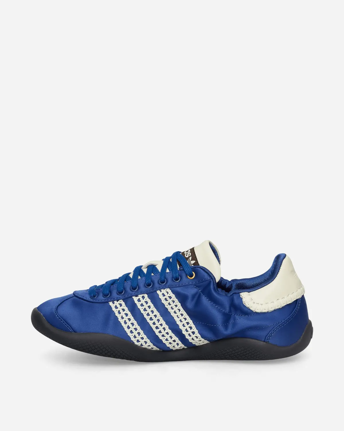Wales Bonner Karintha Lo Satin Sneakers Blue / Cream White 3