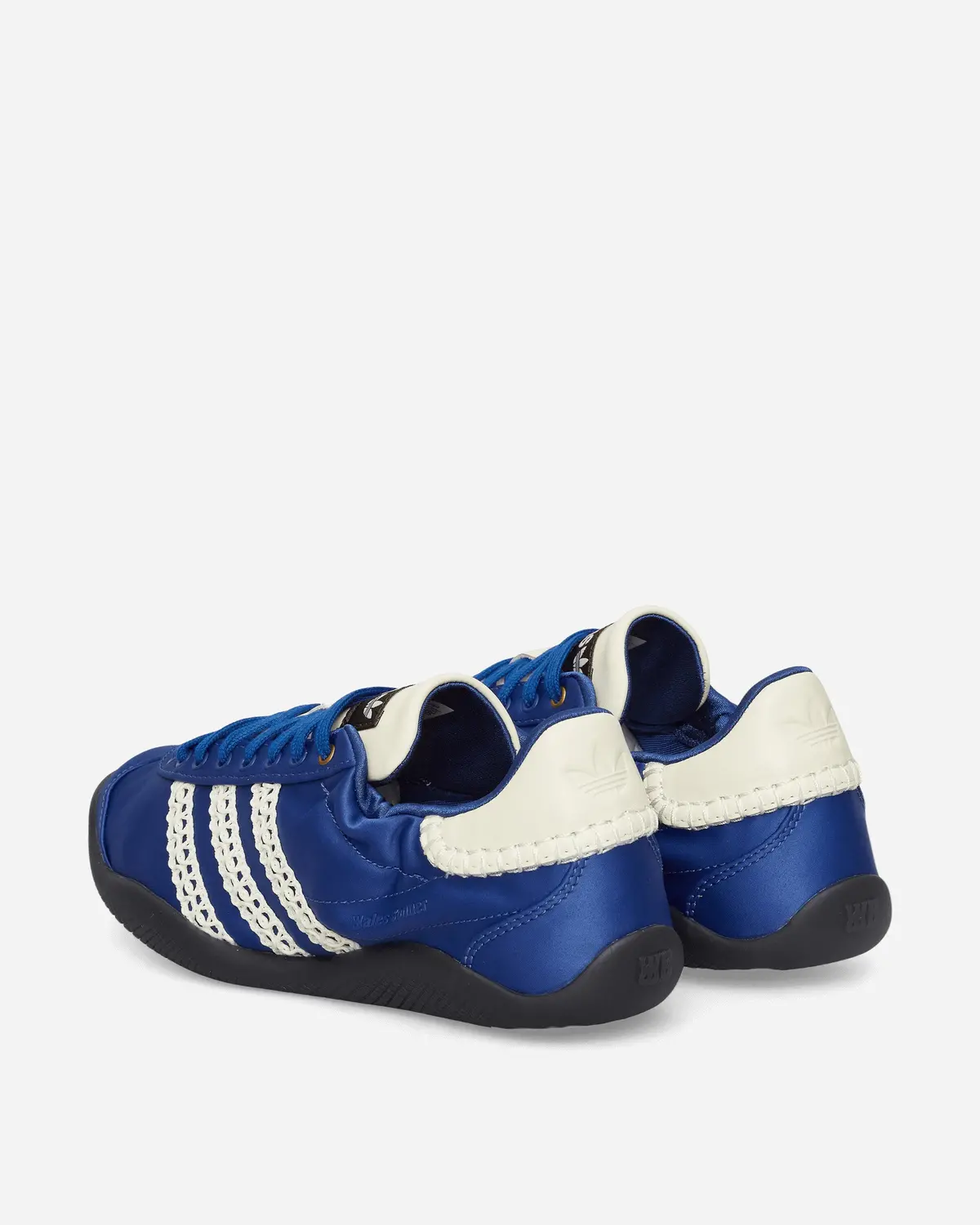 Wales Bonner Karintha Lo Satin Sneakers Blue / Cream White 4