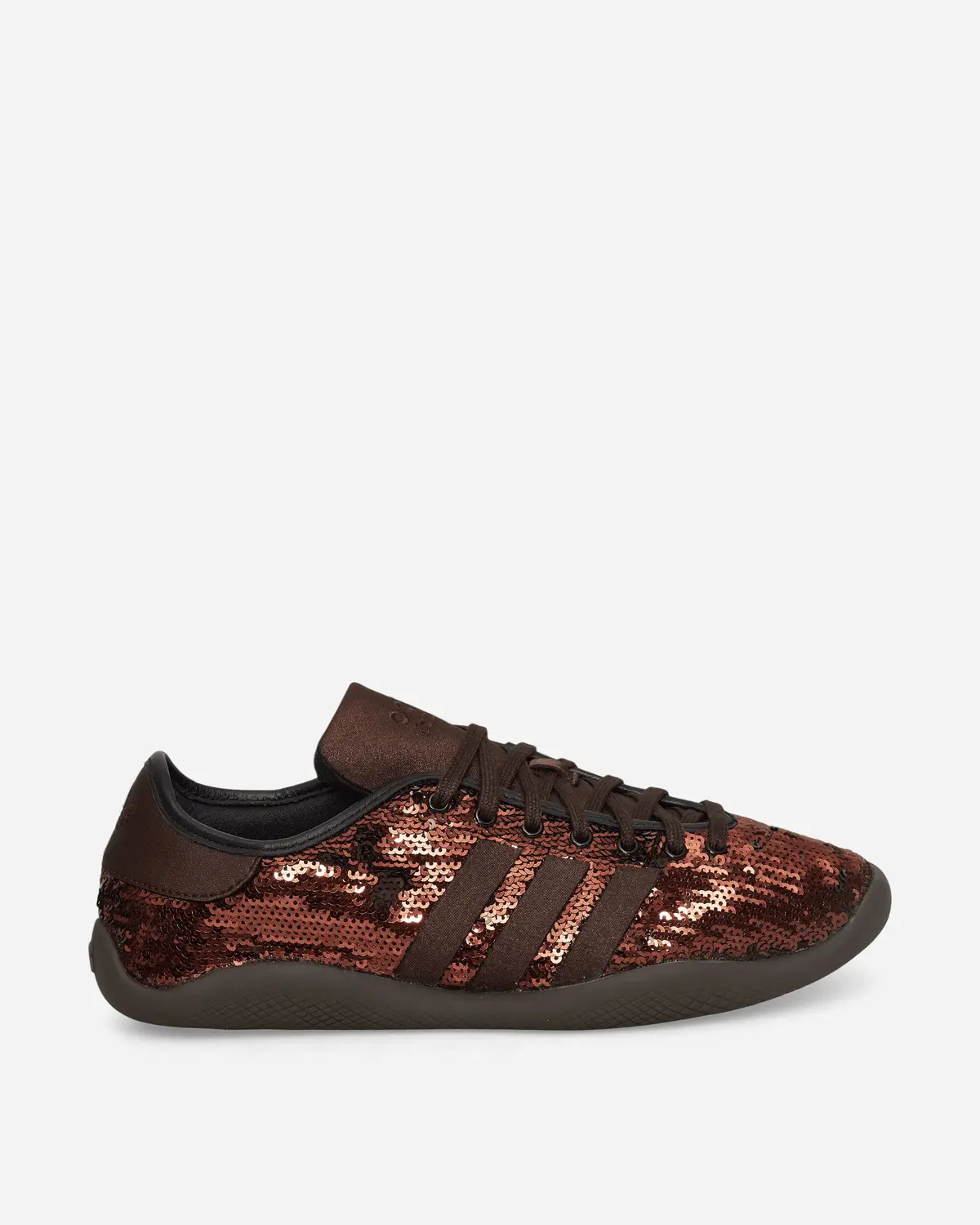 Wales Bonner Karintha Lo Sequin Sneakers Dark Brown / Core Black 1