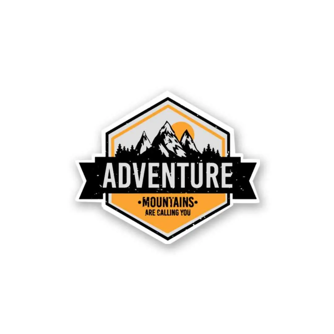 Adventure Mountains Are Calling Sticker 2