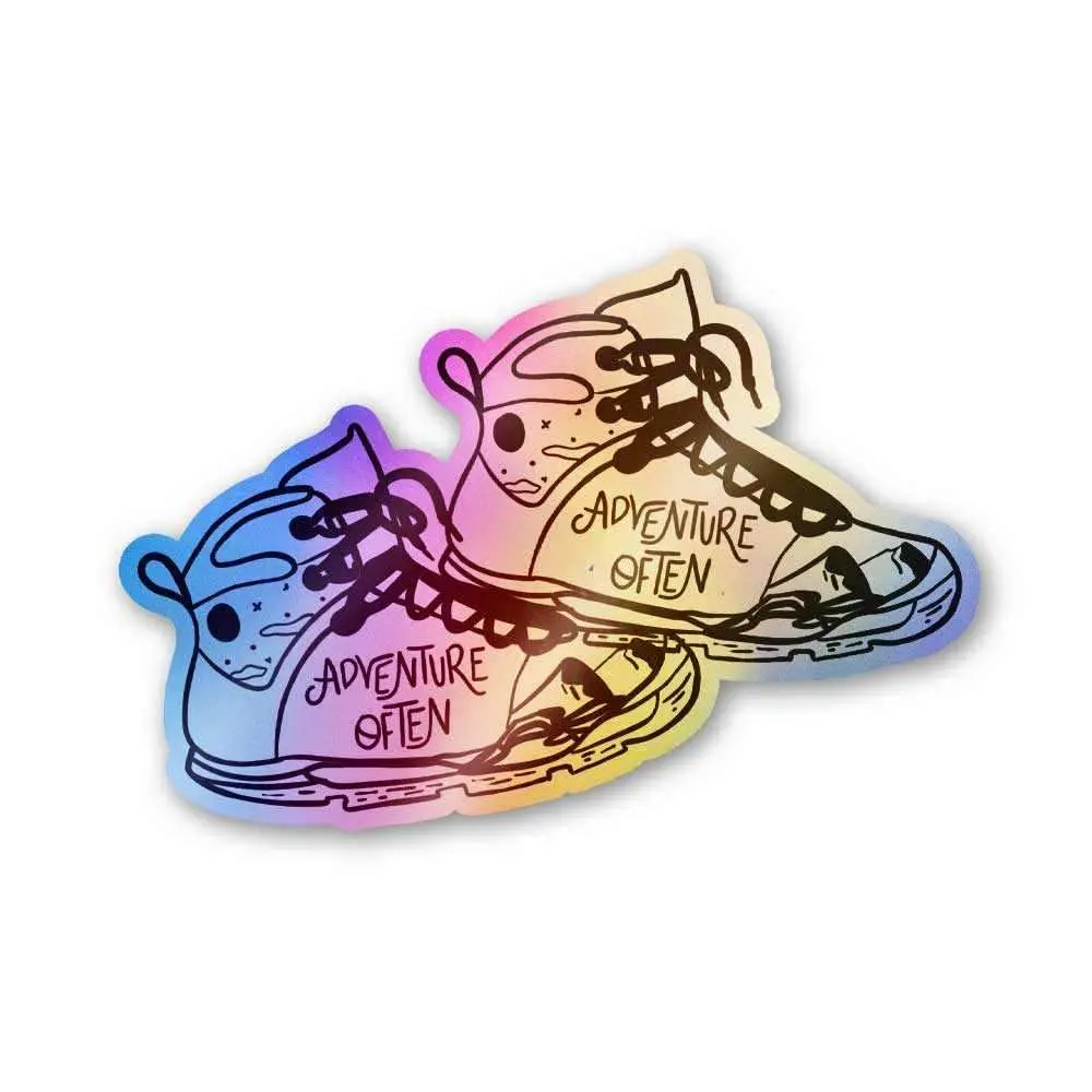 Adventure Often Holographic Stickers 1