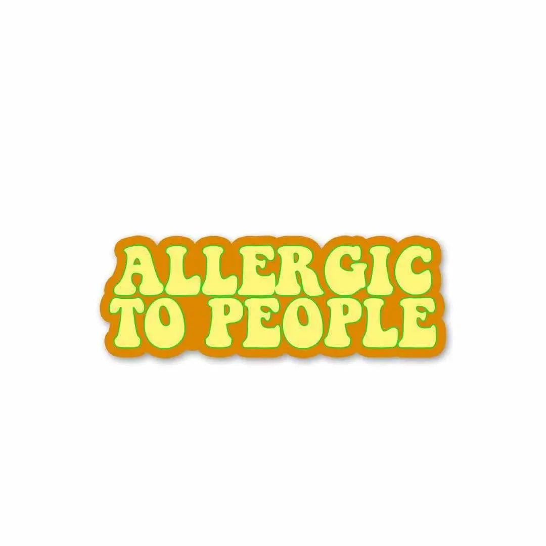 Allergic To People Sticker 1