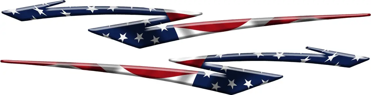 American Flag Vinyl Stripes Car & Truck Decals On Clearance 50% Off B985 1