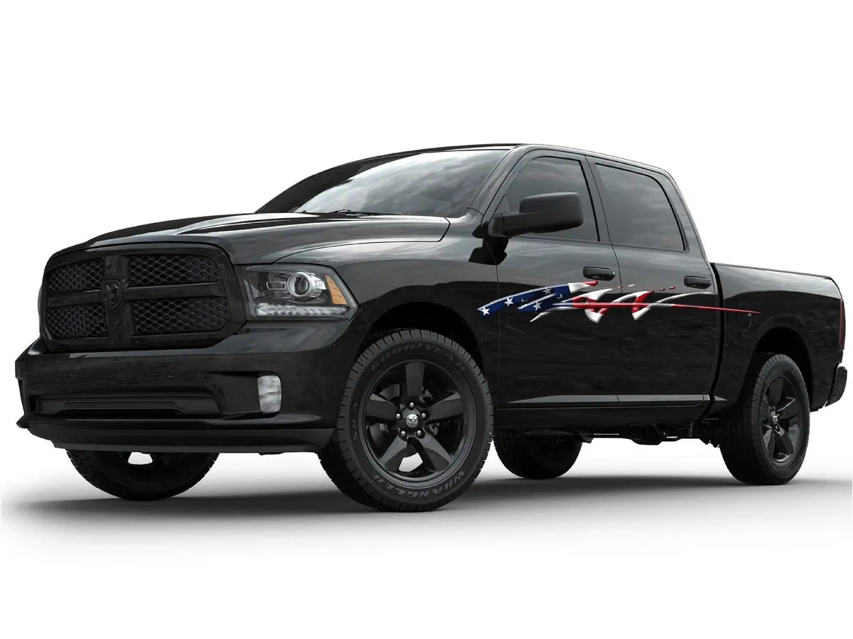 American Flag Stripes Truck Graphic Decals #B731 1