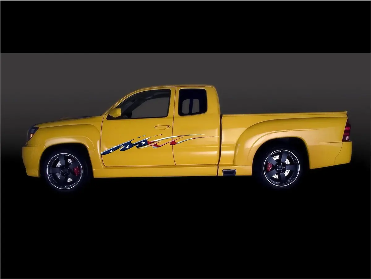 American Flag Decals Truck Patroitic Graphics #B745 On Clearance 50% Off 1