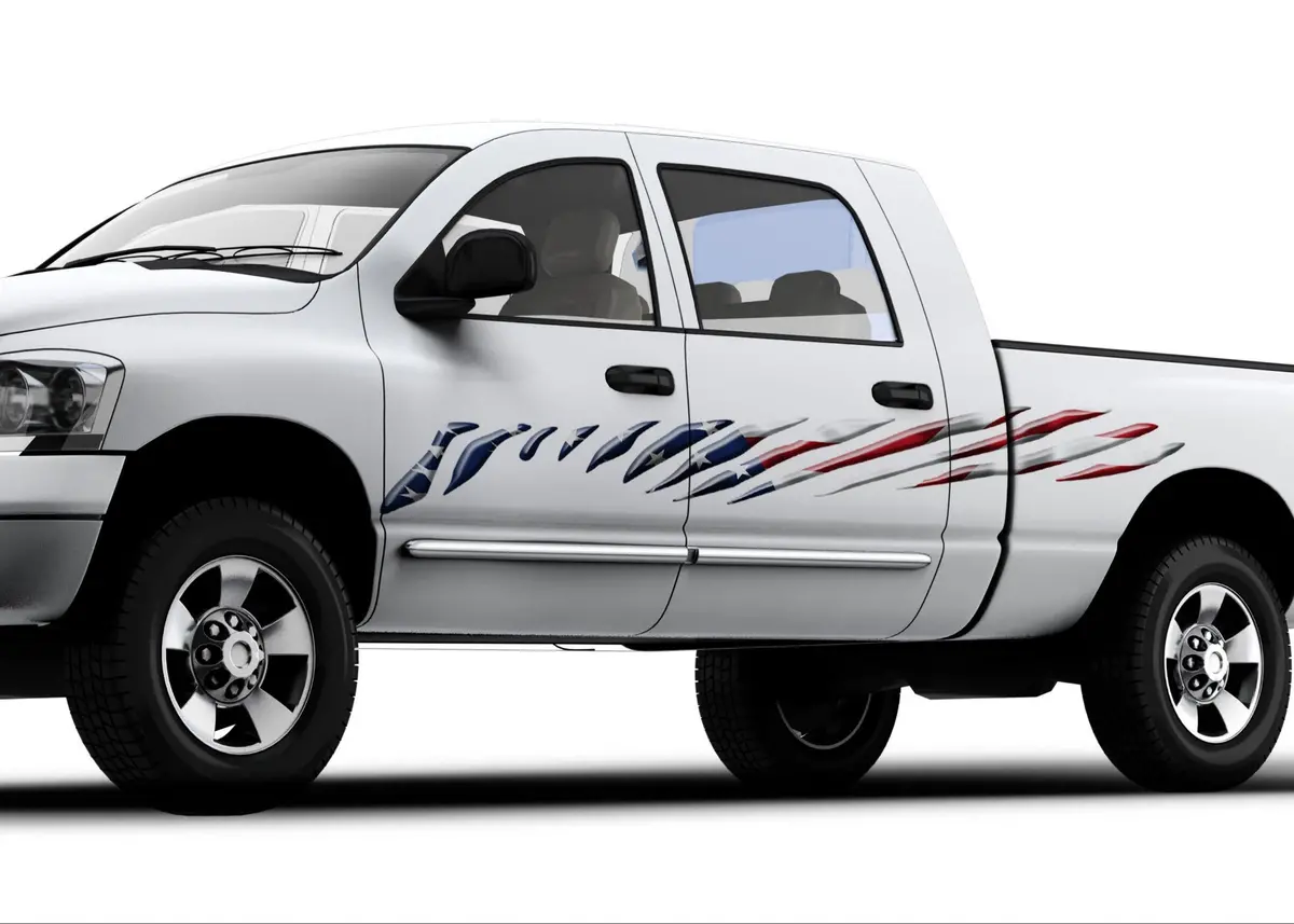 American Flag Graphic Stripes For Cars & Trucks B975 1