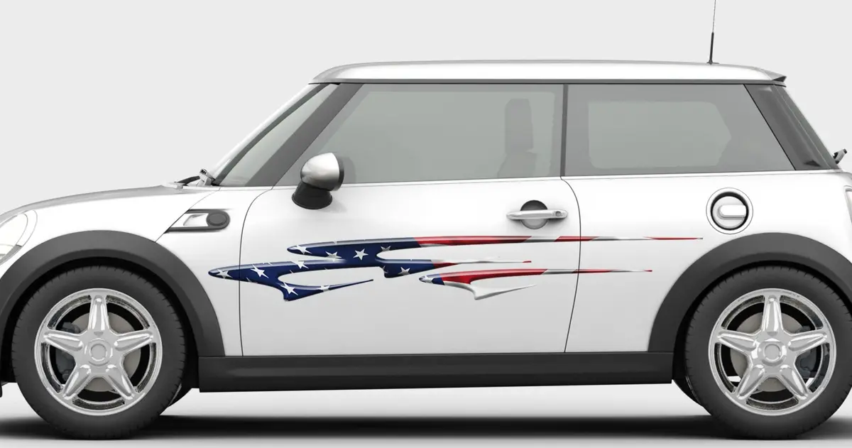 American Flag Stripes Car Graphics #B490 On Clearance 50% Off 1