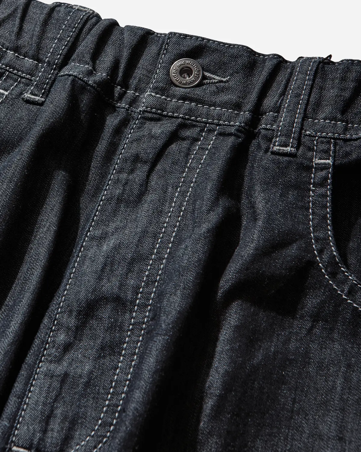 Men's Dry Easy Denim Wide Pants Navy 3