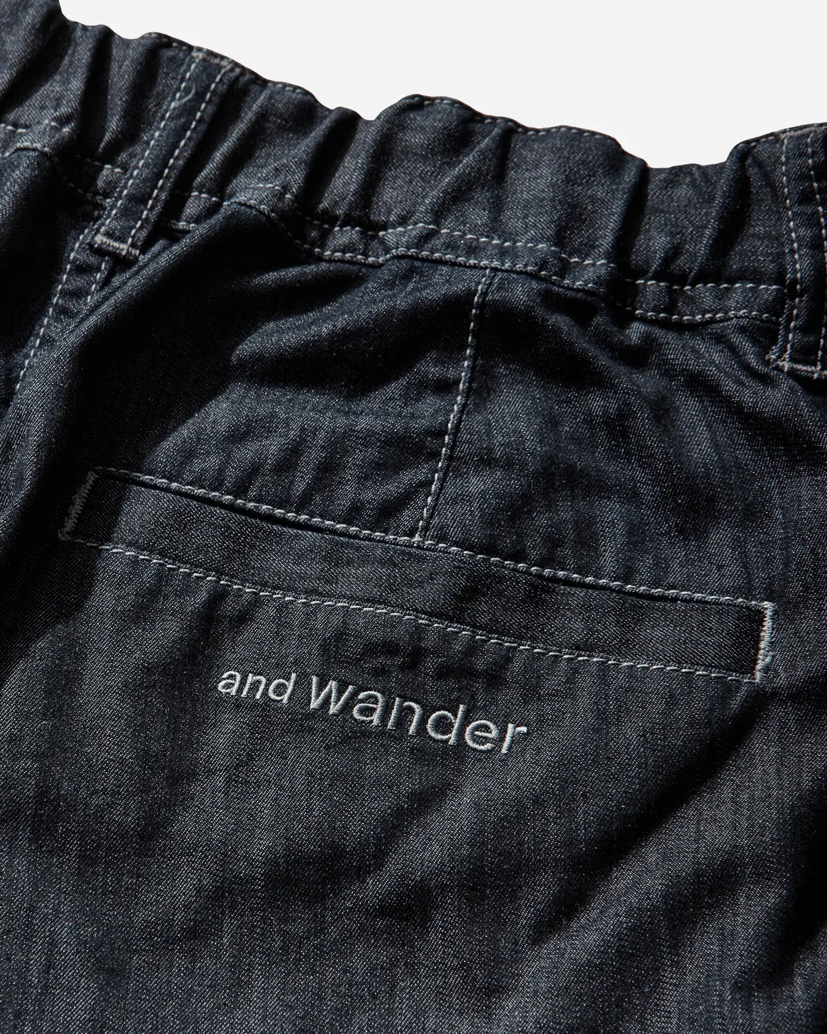 Men's Dry Easy Denim Wide Pants Navy 4