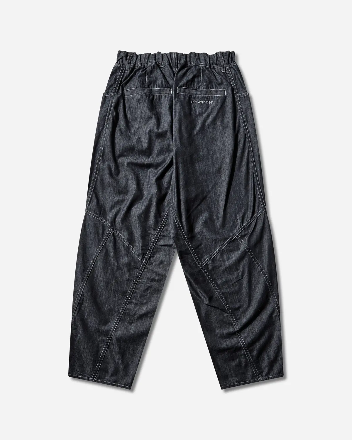 Men's Dry Easy Denim Wide Pants Navy 2