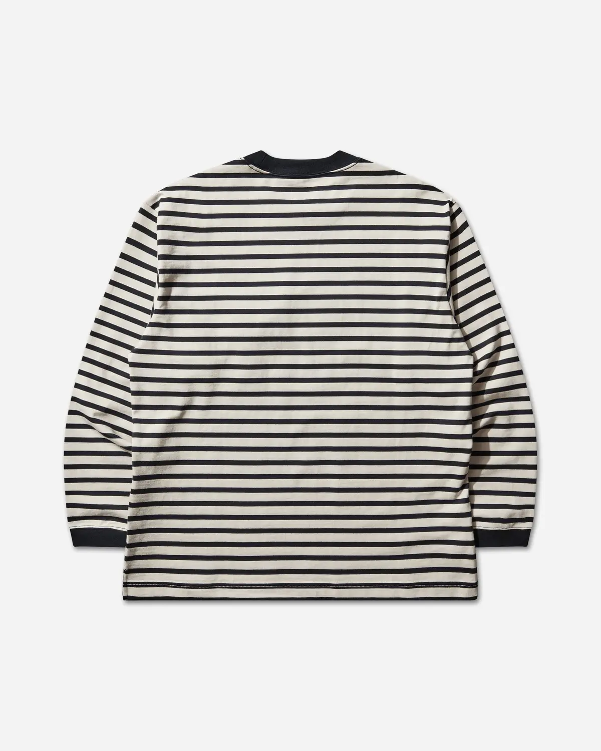 Men's Stripe Pocket Longsleeve T-Shirt Navy 2