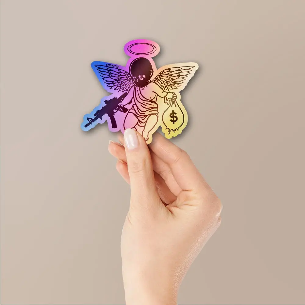 Angel Of Fortune Holographic Stickers 2