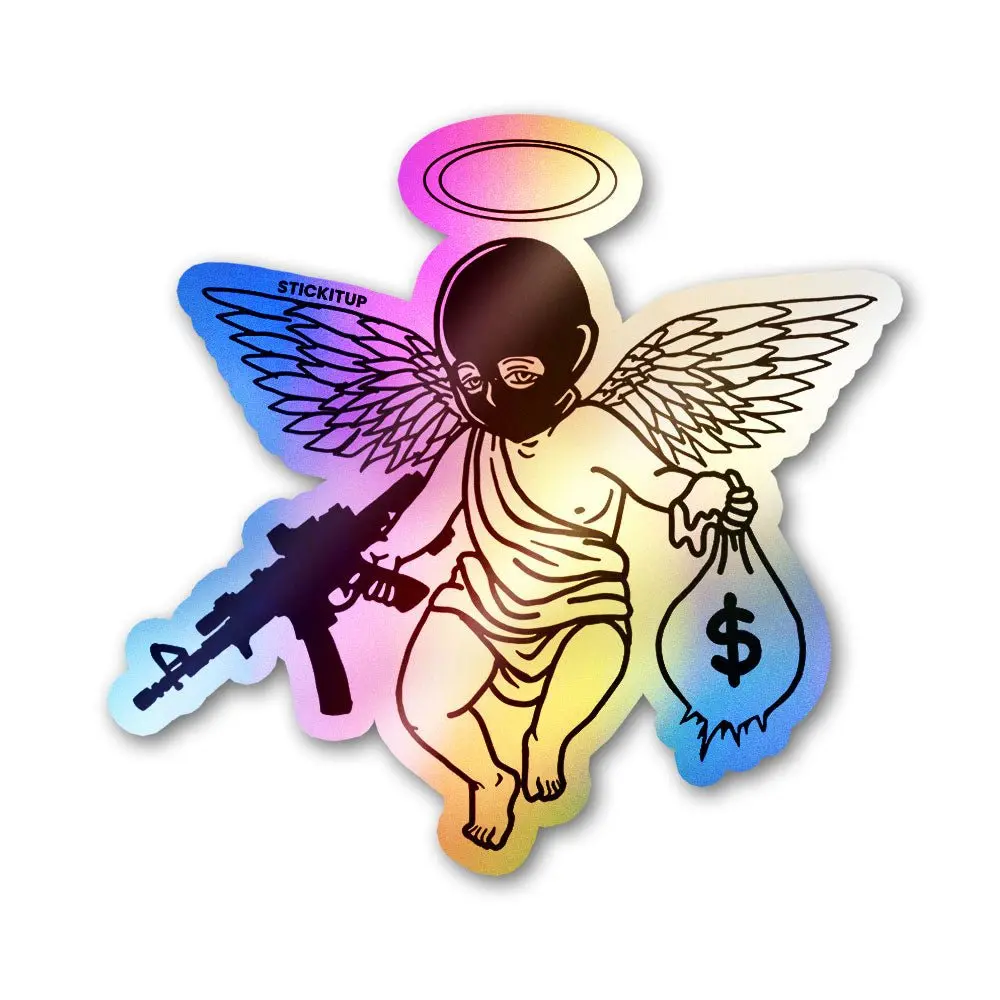 Angel Of Fortune Holographic Stickers 1